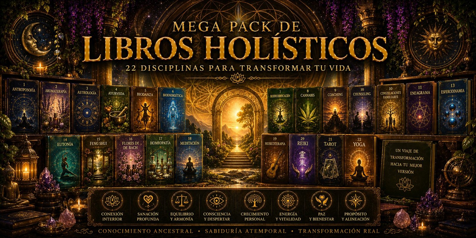 SUPER MEGA KIT HOLISTICO TOTAL Libros