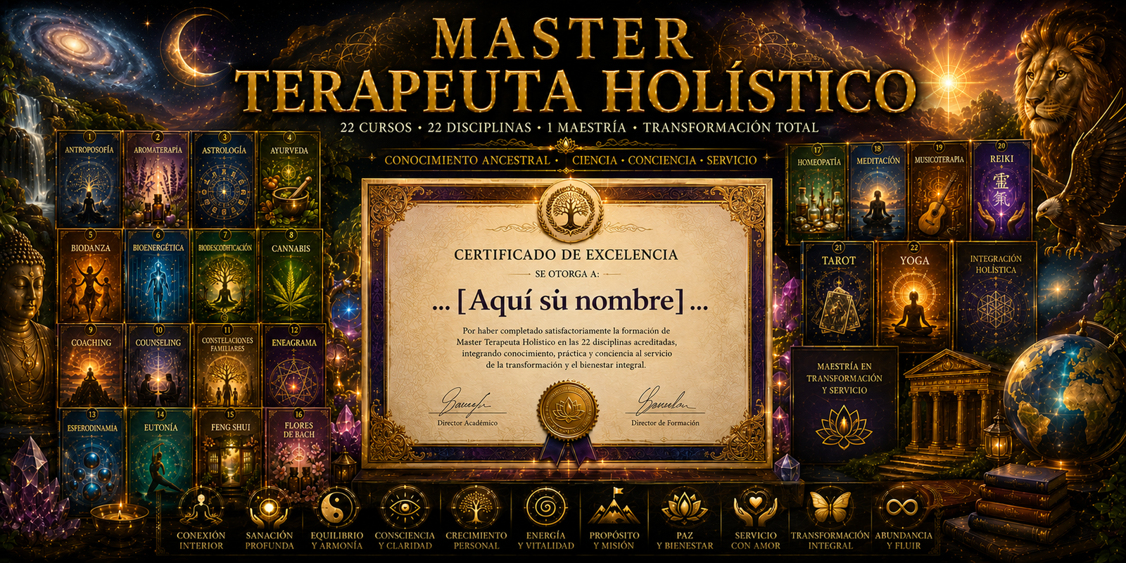 KIT CURSO DE MAESTRIA HOLISTICA DE LAS 22 DISCIPLINAS