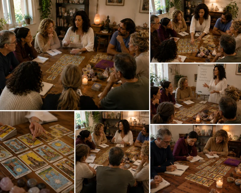 Participantes del retiro holístico de counseling disfrutando experiencias de sanación y bienestar